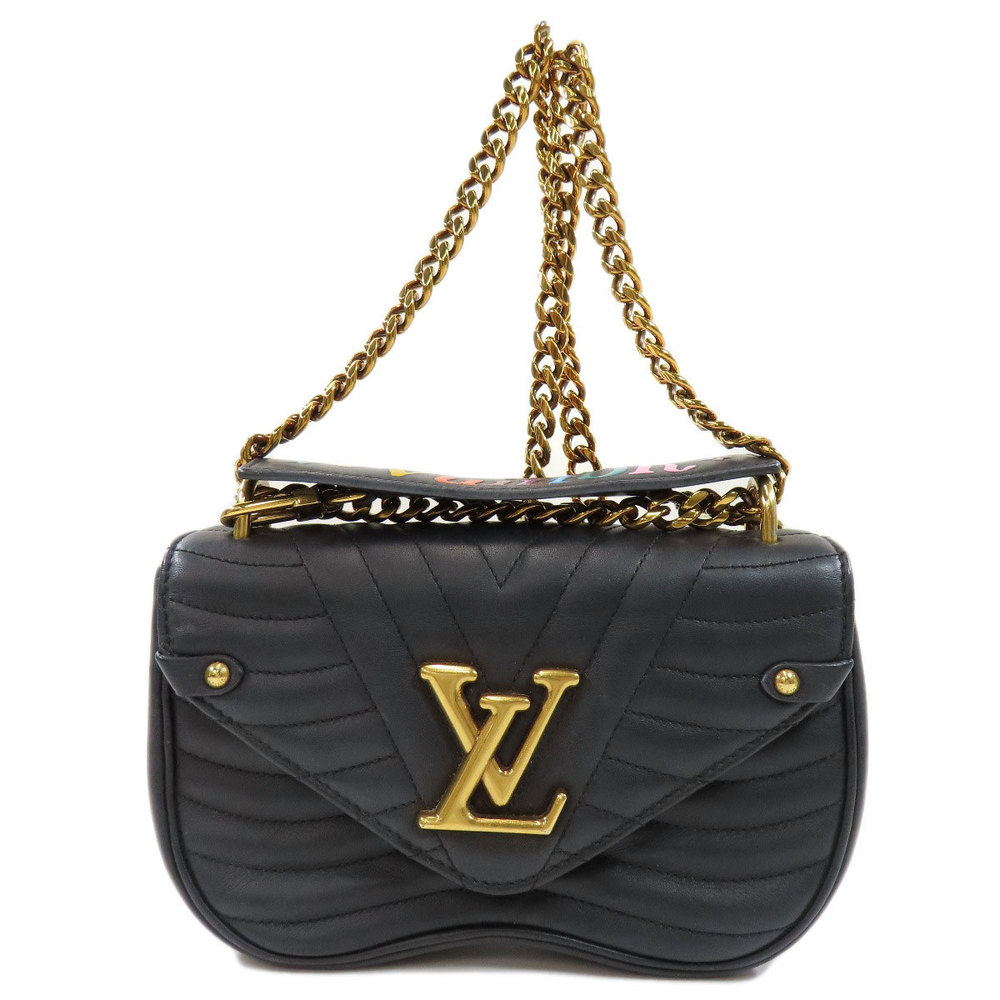 Louis Vuitton New Wave Chain Bag Shoulder Bag Leather